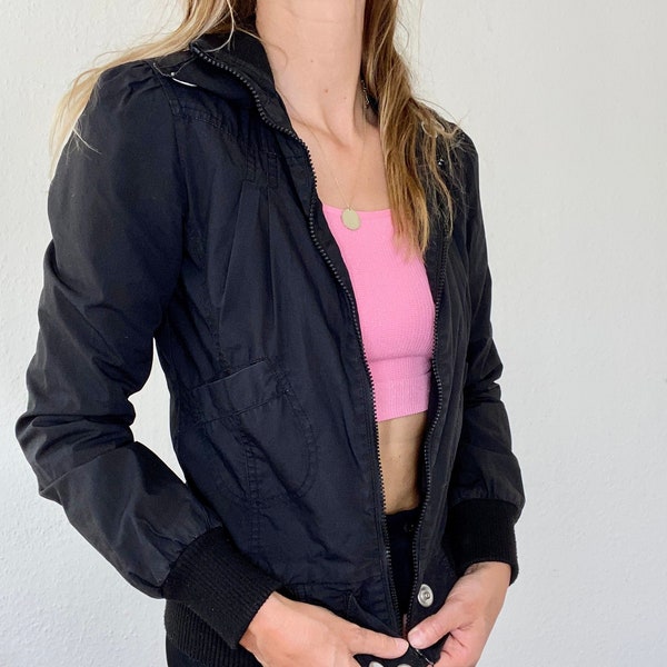 Vintage Jacke / Übergangsjacke in Schwarz 90er Jahre