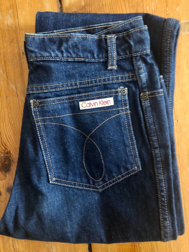 Original vintage blue jeans by Calvin Klein 70s Etsy