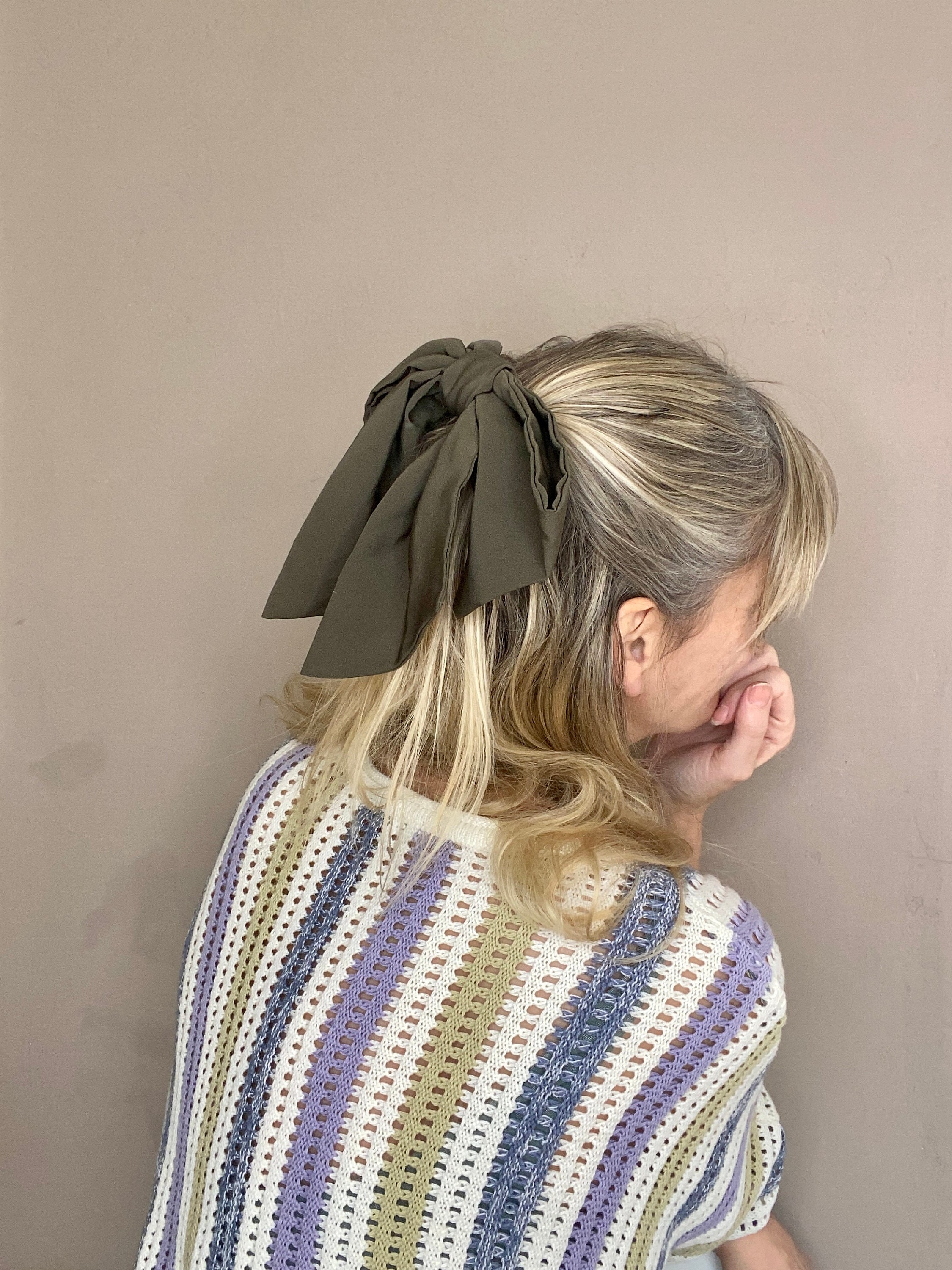10 pezzi elastici per capelli con stampa leopardata, accessori
