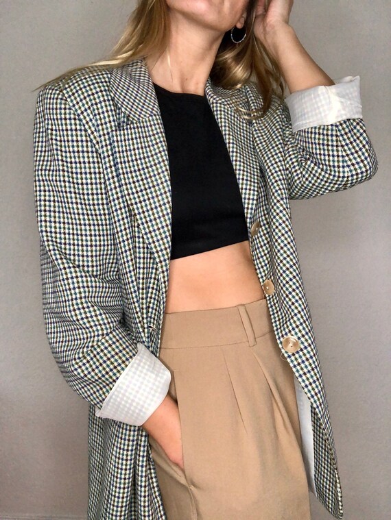 Very nice vintage blazer plaid MOD Style 60s 70s
