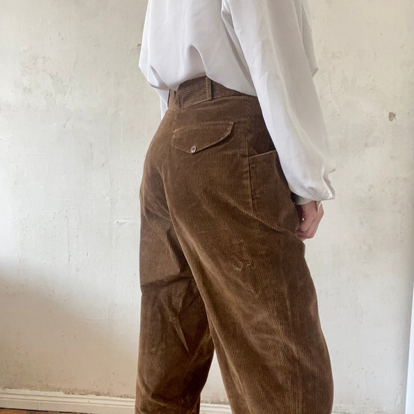 Schöne vintage Cordhose Highwaist Hose in Braun 80er Jahre