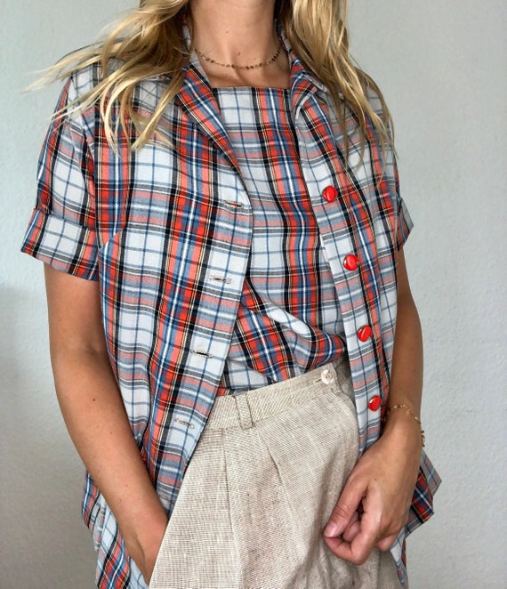 Beautiful vintage two-piece blouse / blazer from t