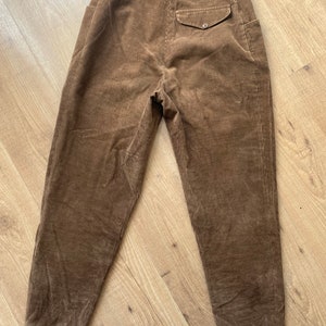 Beautiful vintage corduroy highwaist trousers in brown from the 80s image 6