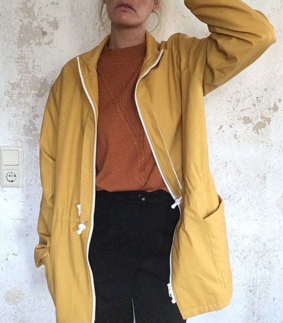 mustard winter jacket