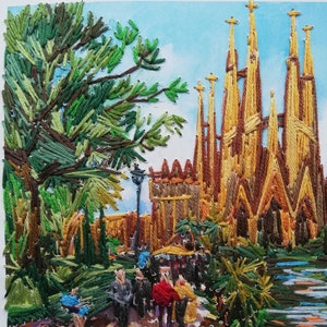 Barcelona Postkarte