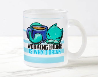 Send help!: Working From Home Is Why I Drink coffee mug - employee, boss, wfh gift