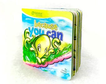 Because You Can Board Book | Baby Empowerment Story Ages 0-3 | Skoshie and Friends Toddler