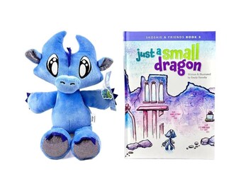 Wisp the Dragon Plush and Signed Picture Book Set | Kids Ages 3-8