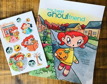 My Best Ghoulfriend: Livre d’Halloween pour enfants avec AUTOCOLLANTS