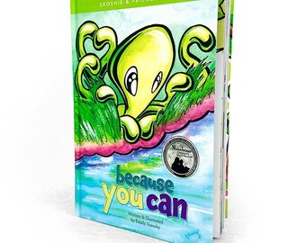 Octopus Plush and Signed Award-Winning Book Set | Zeek the Octopus Kids Gift Ages 3-8