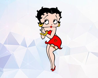 Betty Boop Svg 3 Svg Dxf Cricut Silhouette Cut File Etsy