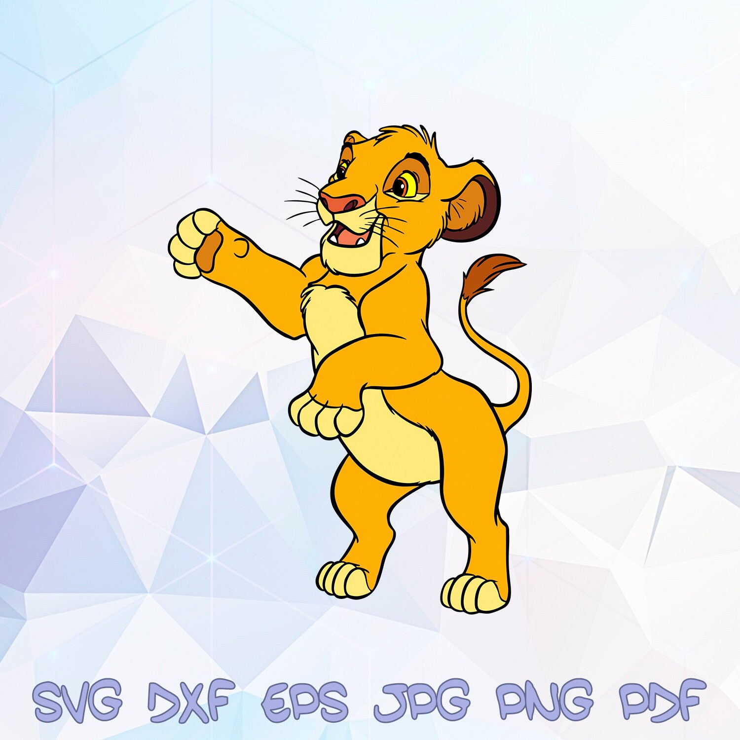 Download Free Simba Svg Mufasa Son The Lion King Cricut Silhouette Birthday Etsy SVG Cut Files