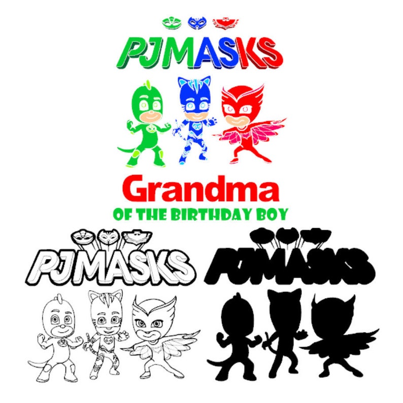 Download Grandma Of The Birthday Boy Svg Eps Pj Masks Layered Tshirt Catboy Gekko Owlette Clipart Cricut Silhouette Iron On Heat Transfer Decal Vilyl Clip Art Art Collectibles Intellistall Com
