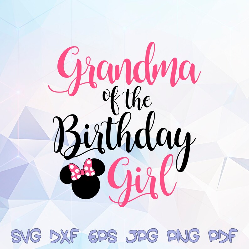 Download Clip Art Daddy Mommy Brother Sisiter Grandpa Grandma Of The Birthday Girl Svg Minnie Mouse Pink Bow Cricut Silhouette Disney Family Tshirt Iron On Art Collectibles
