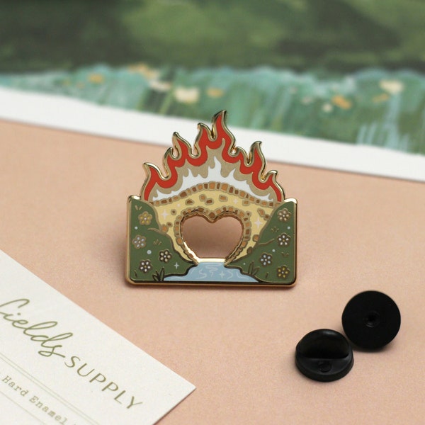 Fire Bridge Hard Enamel Pin