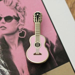Pink Sky Guitar Hard Enamel Pin (Clearance)