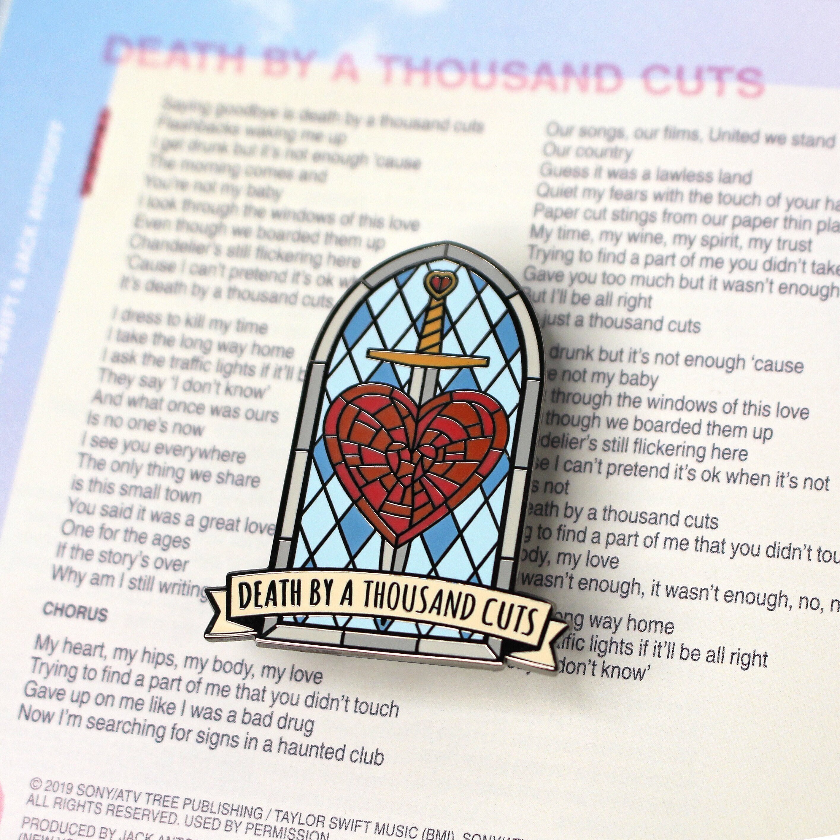 Death By A Thousand Cuts Hard Enamel Pin