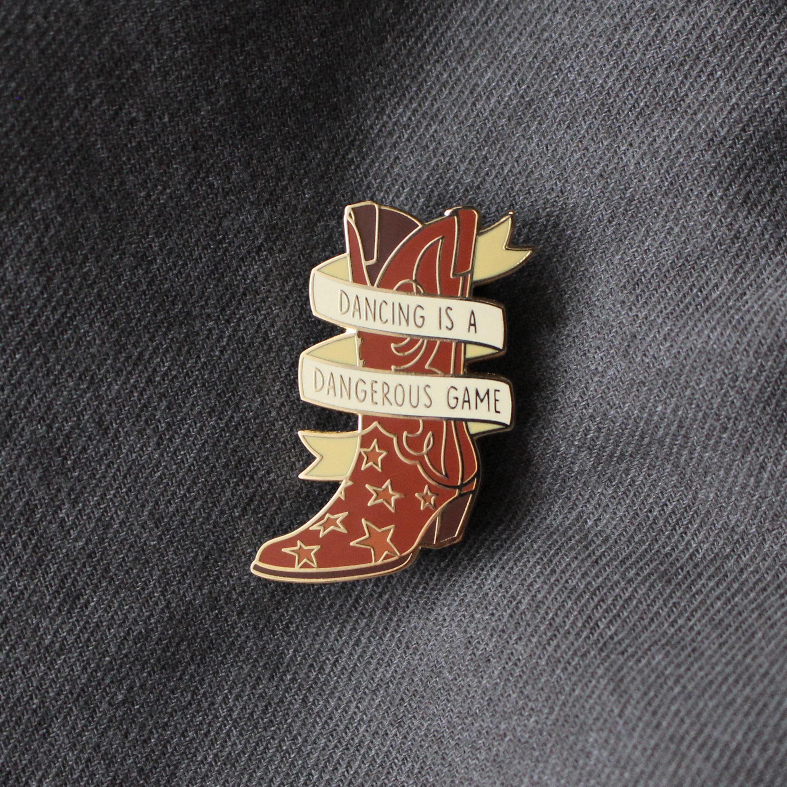 Dancing Boot Hard Enamel Pin