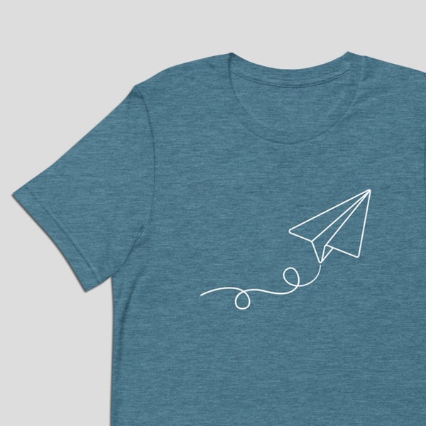 Paper Plane Shirt, Minimalist Anti-Tech Tee