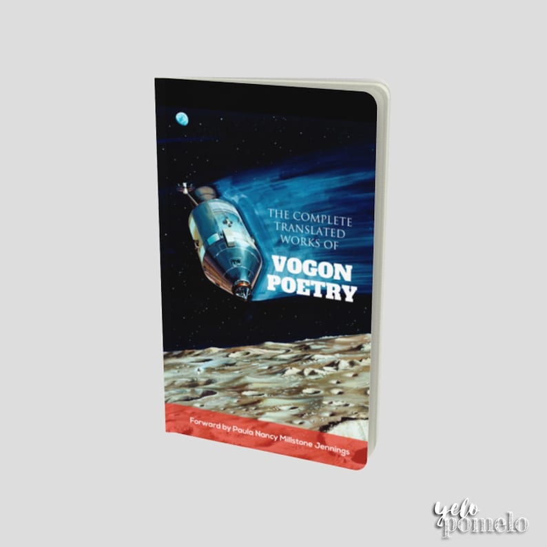 Vogon Poetry Blank Notebook, Tredje sämsta i universum, Liftarens guide till galaxen Parodi Merch bild 6