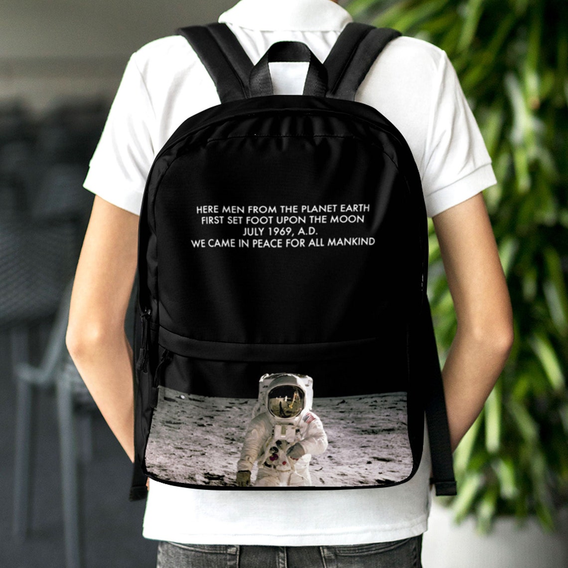 NASA Moon Landing Backpack with Iconic Astronaut Buzz Aldrin Etsy