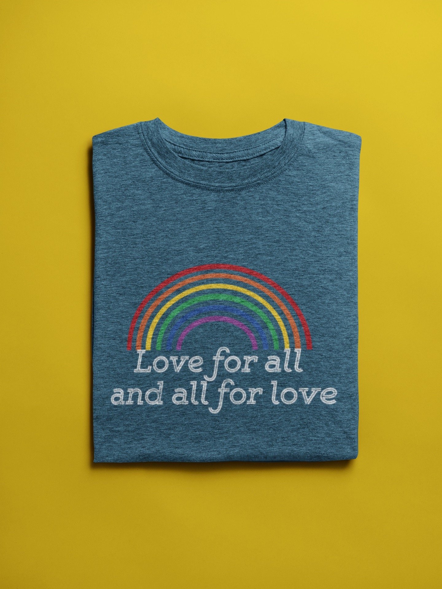 Love For All And All For Love Shirt, Retro Rainbow Gay Pride Shirt, Gay AF Tshirt, LGBT Shirt, Vintage Lesbian Shirt