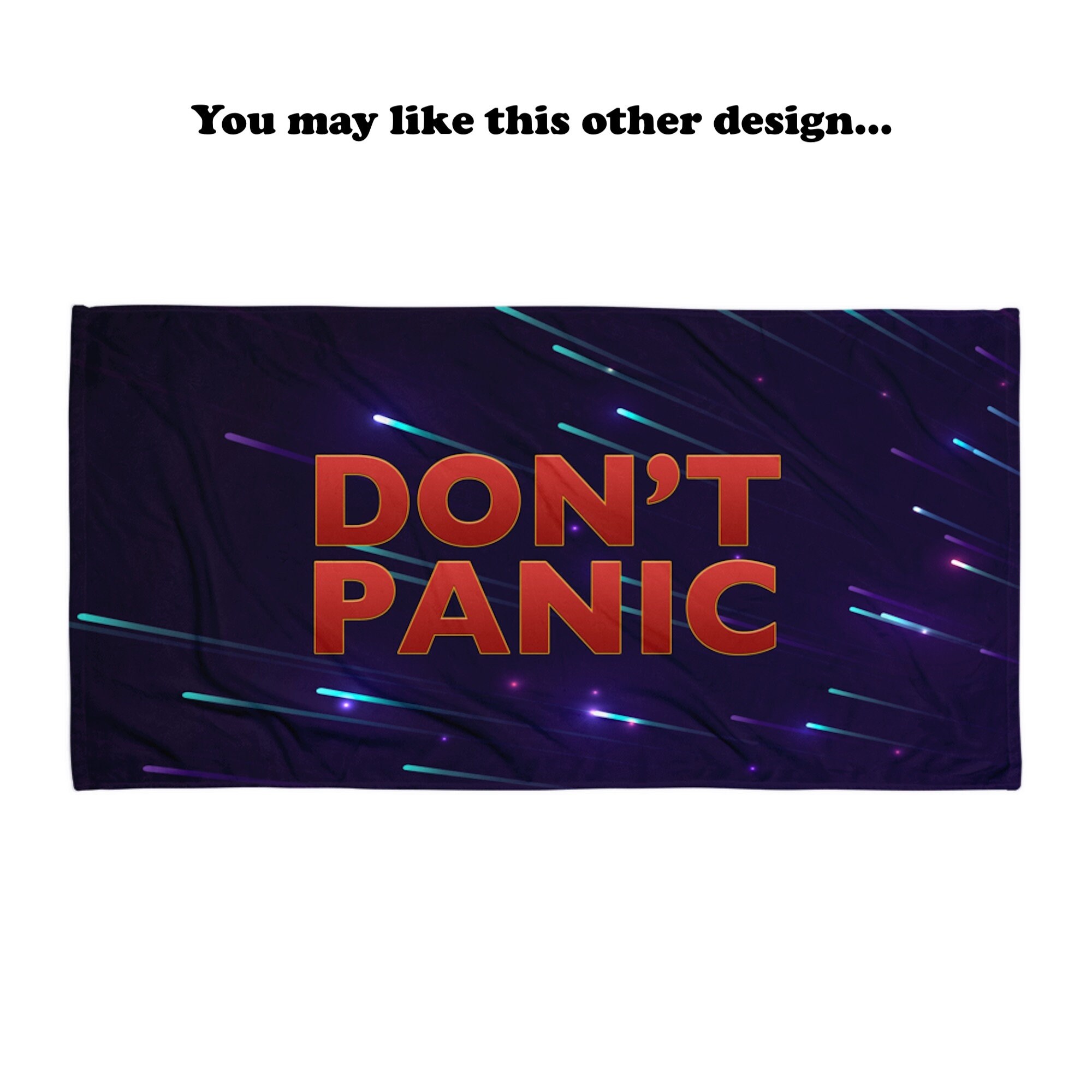 Don't Panic Beach Towel, Hitchhiker's Guide to The Galaxy Gift, Towel Day  is Coming, Do You Know Where Your Towel is?