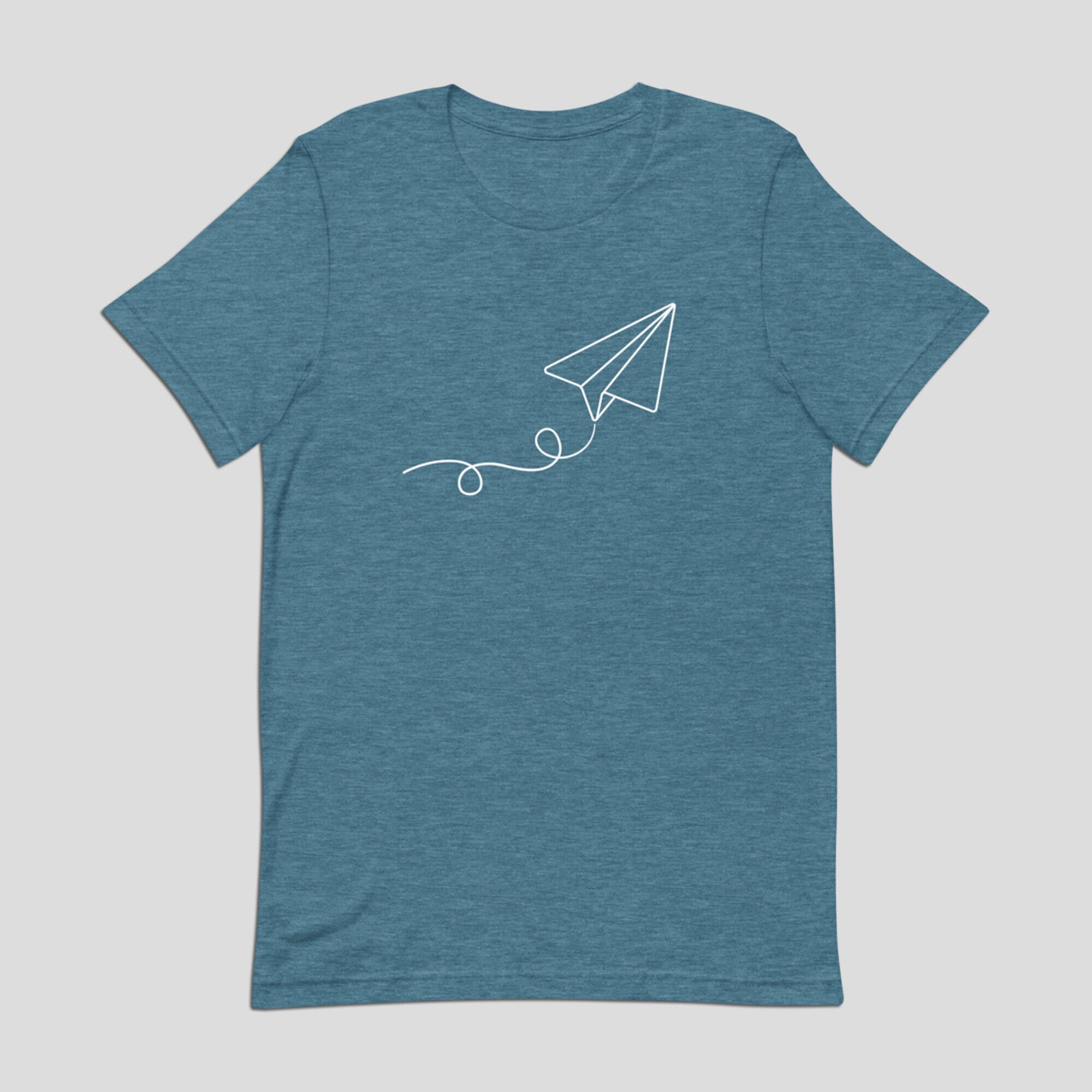 Paper Plane Shirt, Minimalist Anti-tech Tee - Etsy