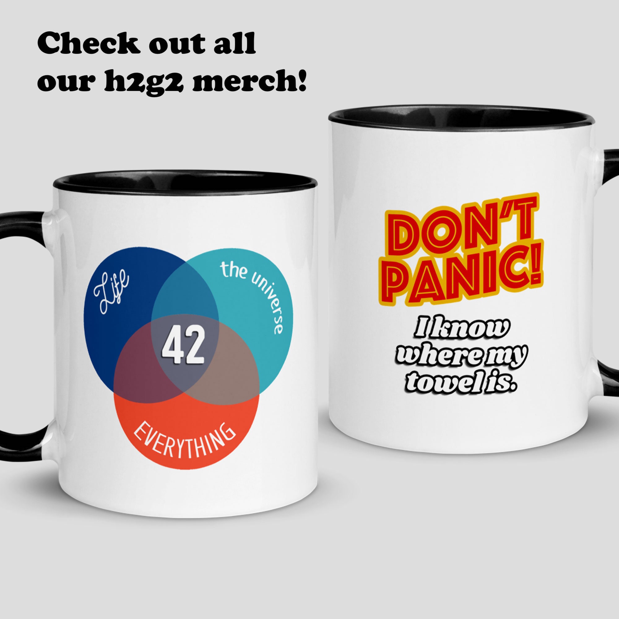 Don't Panic Beach Towel, Hitchhiker's Guide to The Galaxy Gift, Towel Day  is Coming, Do You Know Where Your Towel is?