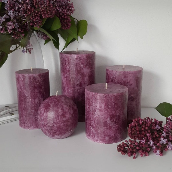 Purple Candle Etsy