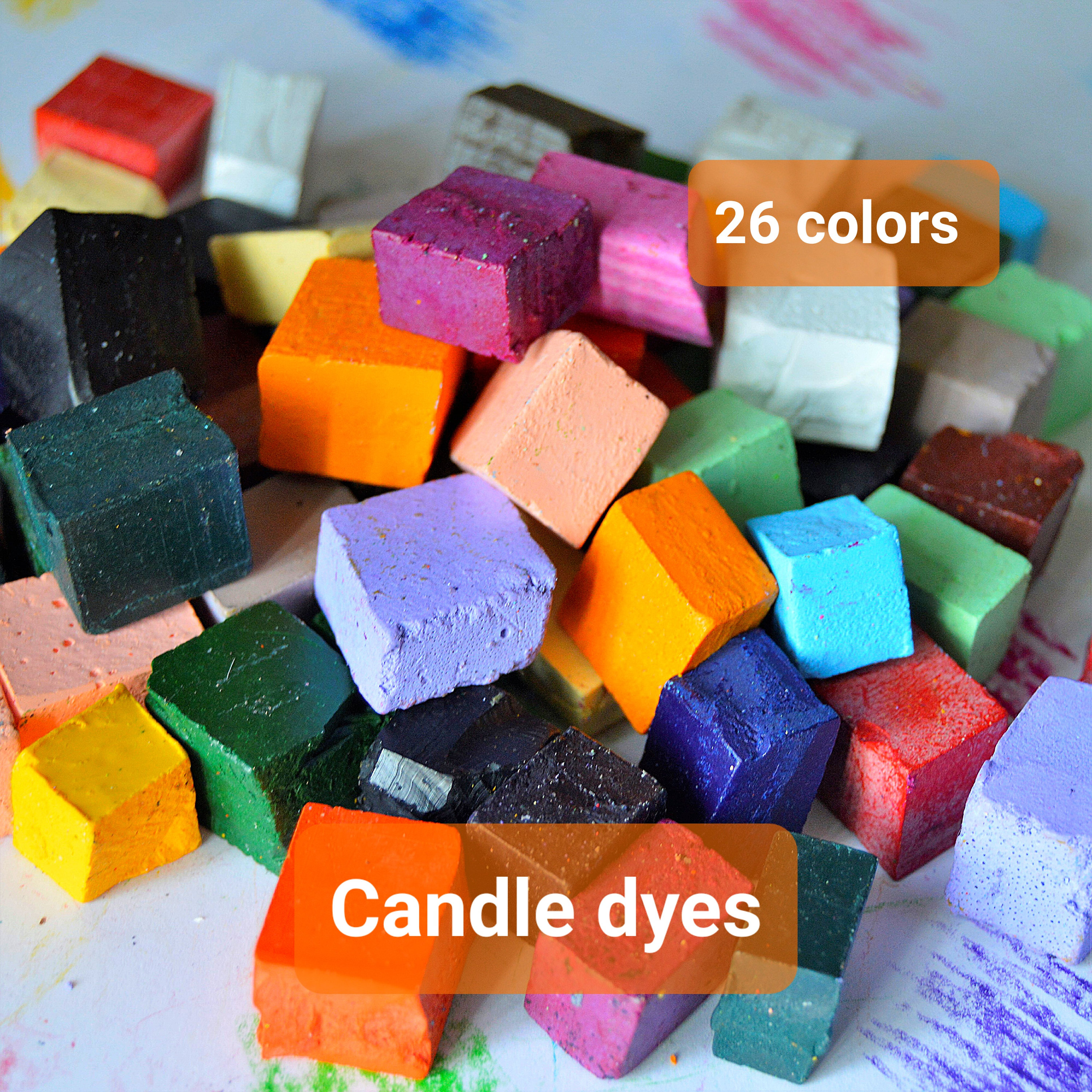 Candle Wax Color Flutter Dye Blocks