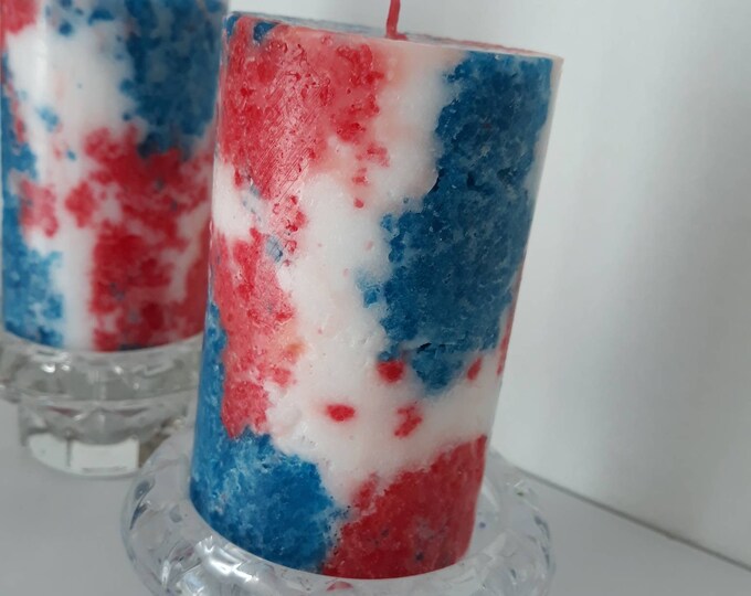 Decorative Candles Navy Blue Pillar Candles. Designer Candle. Etsy