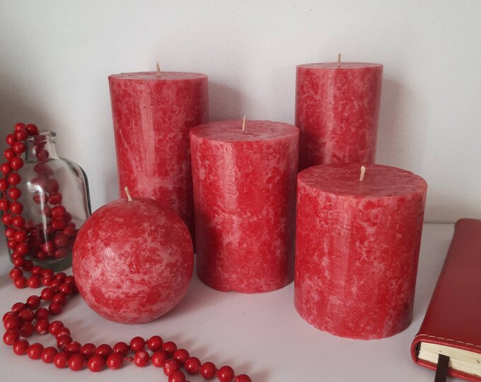 Navy Blue Pillar Candles Unique Midnight Blue Candles for Etsy