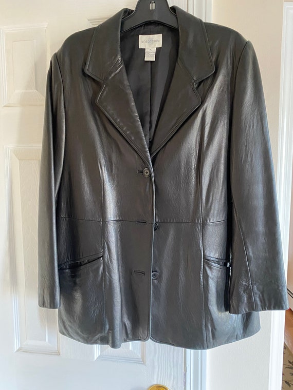 Vintage black leather jacket, Nordstrom