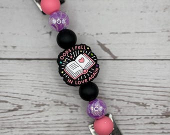 Silicone Beaded Kindle Strap | Tablet & E-Reader Hand Holder | Book Lover Gift