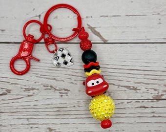 Handmade Silicone Beaded Keychain | Bag Charm