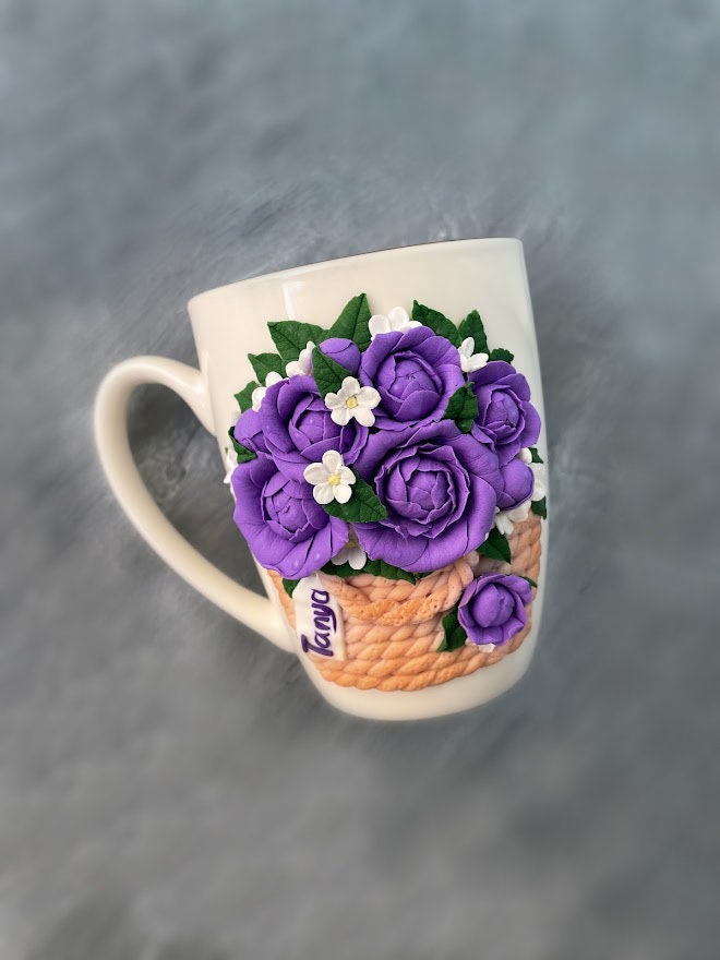 Tazza da caffè/Regalo per la festa della mamma con rosa