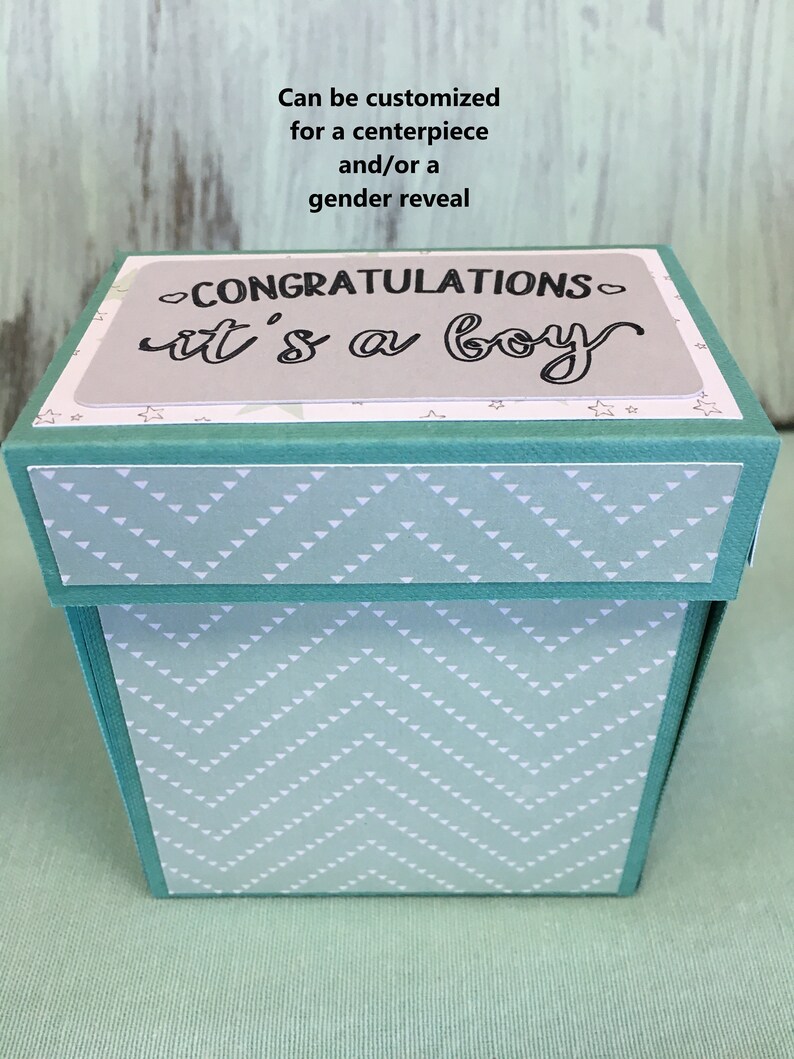Baby Explosion Box great for gender reveal parties Etsy