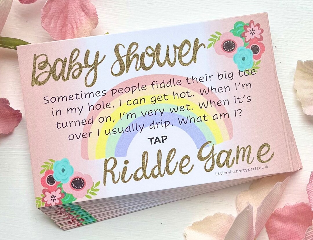 Baby Shower Funny Riddle Innuendo Games, Adult Humor Party Game