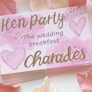 Hen Party Charades Games, Hen Night, Funny Drinking Games, Weekend Away, Night Out, Night In, Bride To Be, Icebreaker, Girls