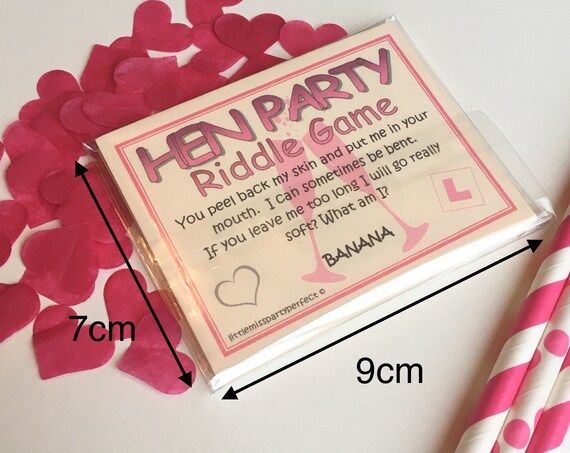 Hen Party Games Bride Tribe Hen Night Dirty Riddle Drinking Games Funny
