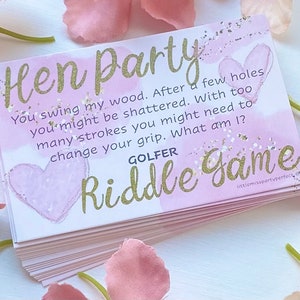 Hen Party Games, Hen Night Dirty Riddle Innuendo, Funny Drinking Games, Weekend Away, Night Out, Night In, Bride To Be, Icebreaker, Girls image 3