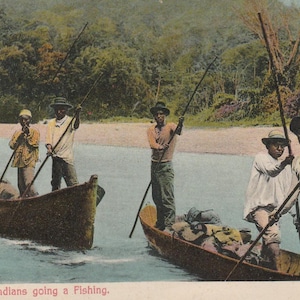 Talemanca Indians Panama  Early 1900s Postcard