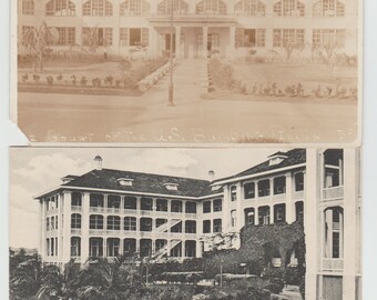 Panama Canal and Panama Nine Vintage Postcards