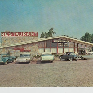 Carte Postale 1963 Pelham House Restaurant North Culpeper en Virginie