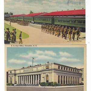 1945 Trzy darmowe pocztówki do kobiety z South Mountain Pa