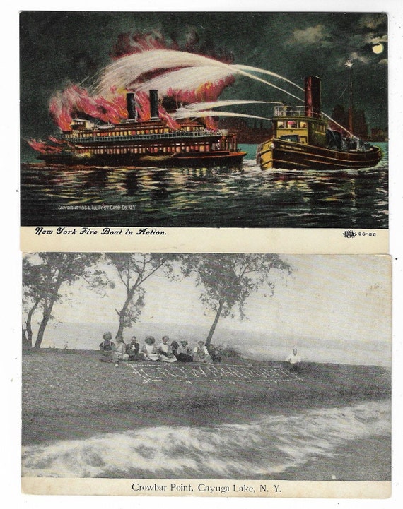 Two early photo postcards of NYC (1900s?) Two early photo postcards of NYC (1900s?)