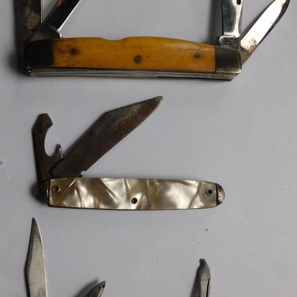 Three Vintage Folding Knives