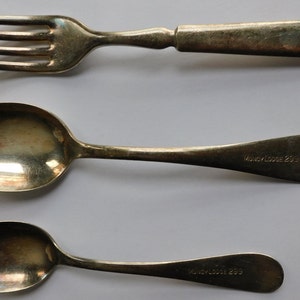 1940s Muncy Pa Mason&#39;s Lodge 299 Lot Three Flatware