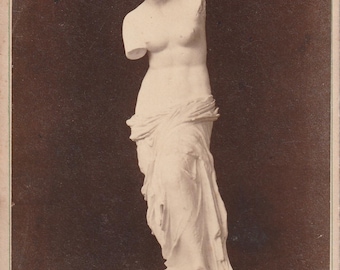 Venus De Milo Statue 1800s Cabinet Photograph
